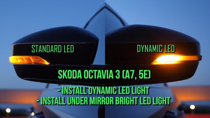 EZM Wing Mirror Indicator Strip Tints x 2 pour Skoda Octavia MK3 VRS  Modèles -  France