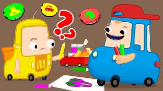 Çocuklar için Wheelzy Ailesi - YENİ çizgi film! Arabalar ile renkleri öğrenelim! Türkçe izle