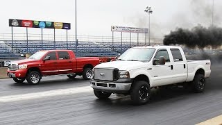 ¼ Mile Drag Race- Day 4 of 2015 Diesel Power Challenge!