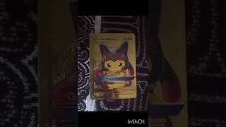the pikachu gold card 😍#pikachuvmax #the epic Arm_an