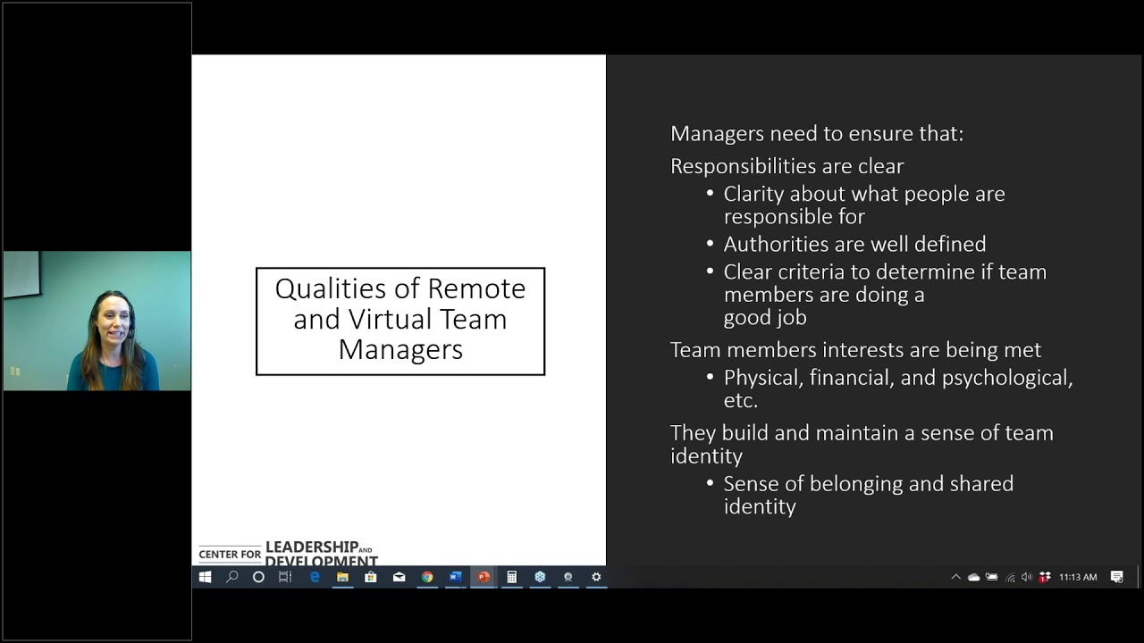Webinar: Managing Remote and Virtual Teams - YouTube