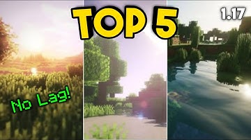 TOP 5 BEST SHADERS FOR MCPE (1.17) | Download No Lag Shaders Pocket Edition | IOS, Android |