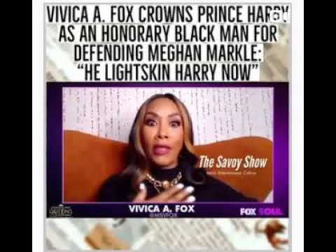 Vivica Fox Dubs Prince Harry An Honorary Black Man Because He Defended His Wife