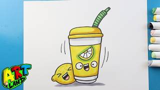 How to Draw a Lemon Shake Up @ArtLandhowtodraw