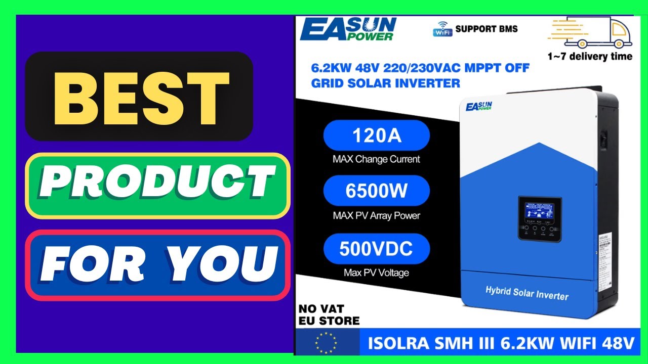 EASUN 6200W Hybrid Solar Inverter 48V P - YouTube