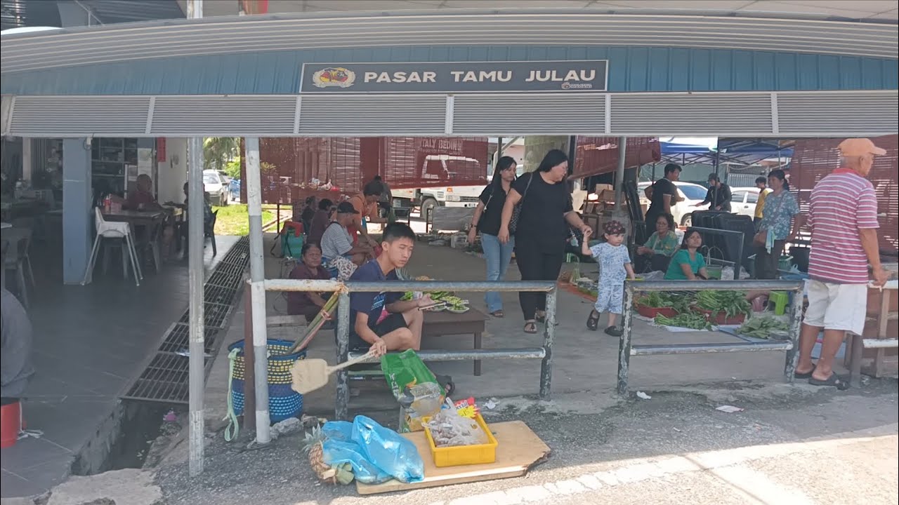 Pertama kali dtg ke pekan Julau// menerjah tamu beli sayur// terserempak @kenyalang8886 