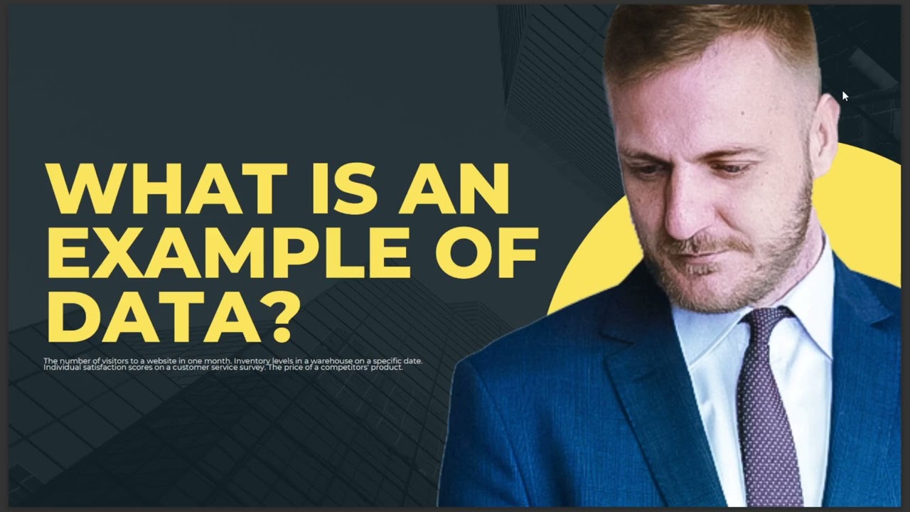 WHAT IS AN EXAMPLE OF DATA ANSWER