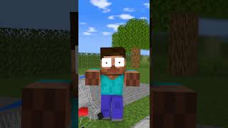 Baby Noob Draws A Fake Lava Chasm Compilation - Minecraft Animation #Shorts