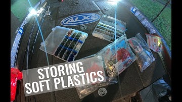 How I store soft plastics in my boat!