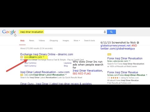 Dinar Inc And The Iraqi Currency Revaluation - 