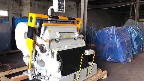ML1100 CE Model Die Cutting and Creasing Machine Testing Video Before Shipping to Macedonia