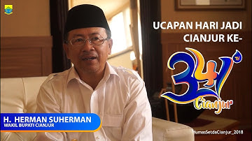 Ucapan Selamat Hari Jadi Cianjur ke- 341 WAKIL BUPATI CIANJUR H.  HERMAN SUHERMAN