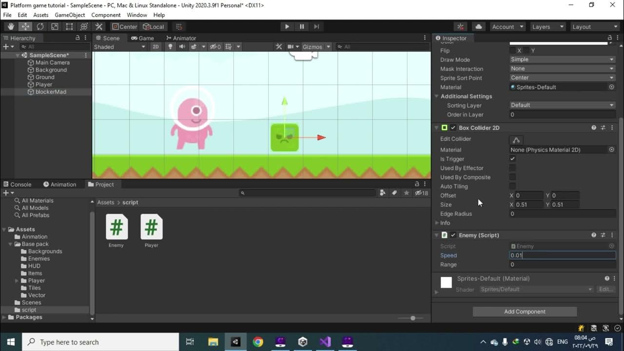 How to Make Unity 2D Enemy Patrol Movements Unity3D Tutorial - YouTube