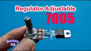 Adjustable Regulator 7805 Voltage Reduction Creative Idea DIY Electronics