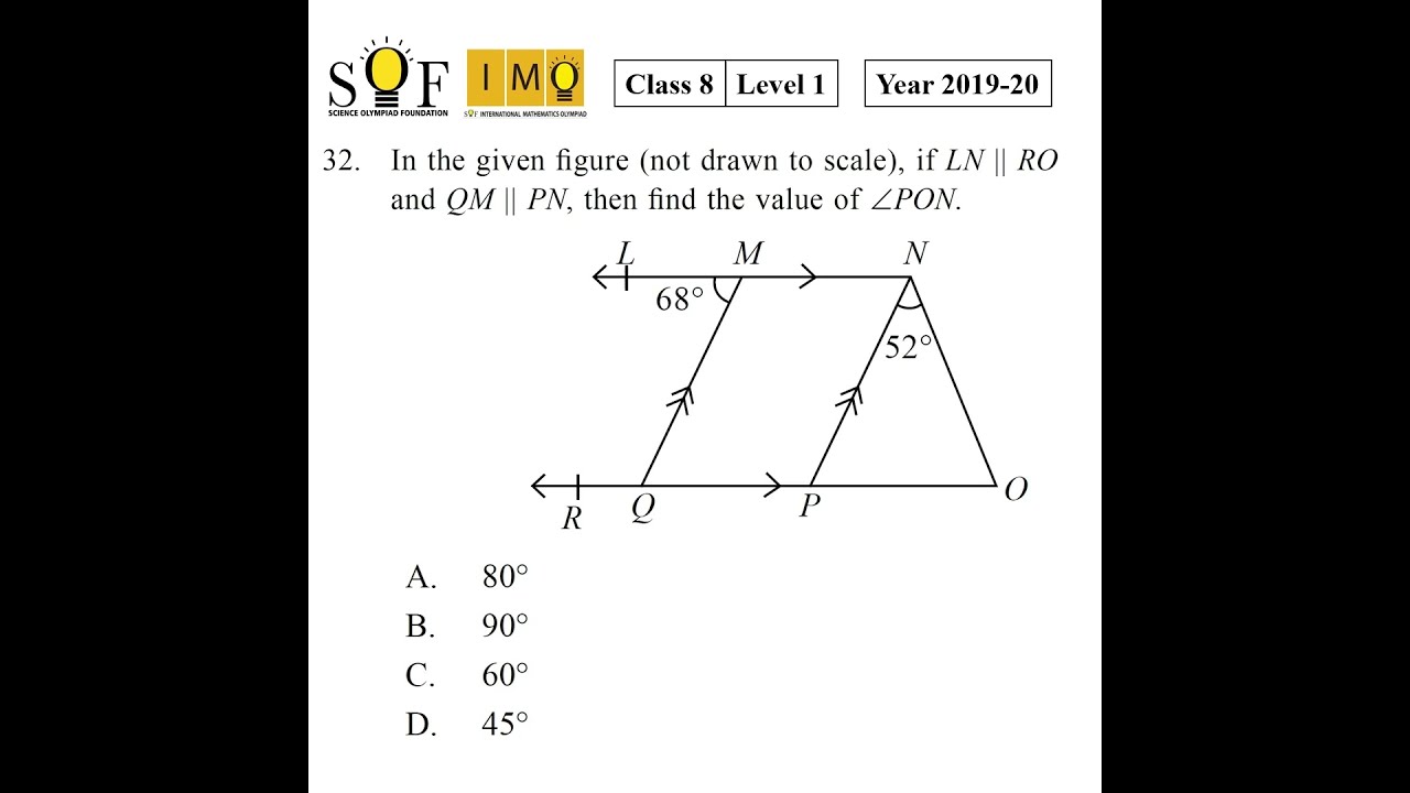Math Olympiad SOF IMO Class 8 Level 2 Practice 2024 2025 Maths Olympiadpreparation