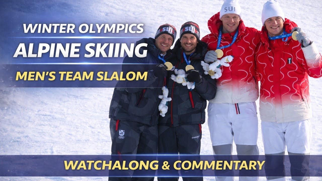 Alpine Skiing Men's Team Combined Slalom Winter Olympics Final Day 4 Watchalong Commentary