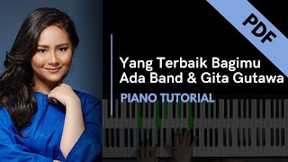 Ada Band - Yang Terbaik Bagimu (Piano Tutorial + Not Angka)