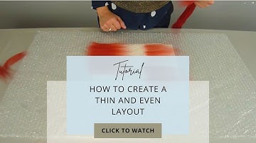 Wet felting: the perfect wool layout