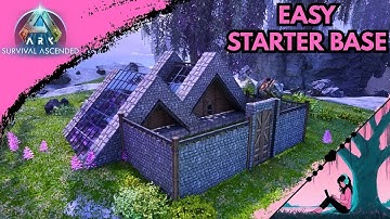 EASY A-Frame Starter Base (Speed Build) | Ark: Survival Ascended