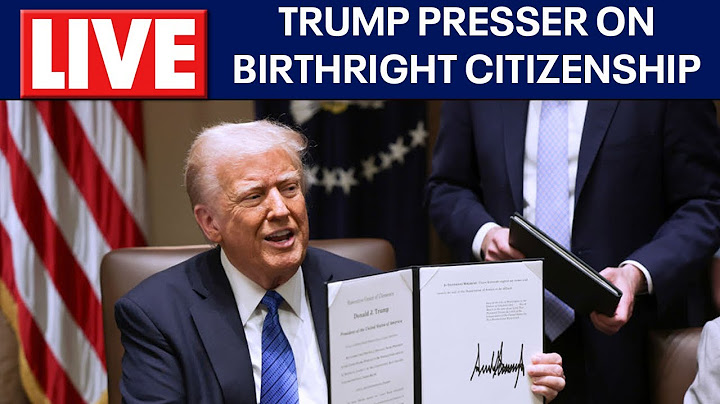LIVE: President Donald Trump holds press conference on SCOTUS Birthright Citizenship ruling