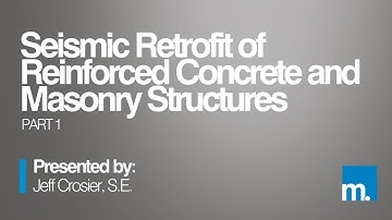 2021 | Seismic Retrofit of Reinforced Concrete and Masonry Structures - Part 1