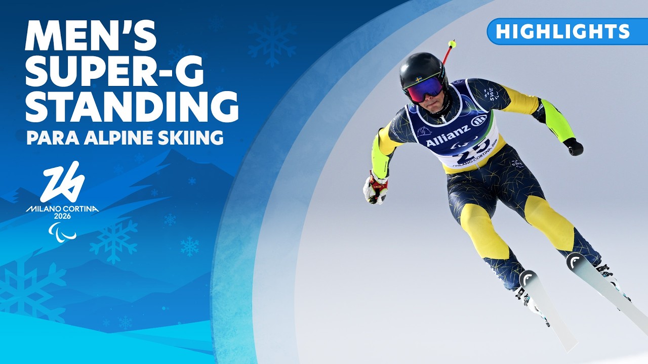 Основные моменты соревнований по паралимпийскому горнолыжному спорту в супергиганте среди мужчин ...