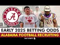 Alabama Football Betting Odds For 2025 College Football Season + MAJOR Alabama Recruiting News