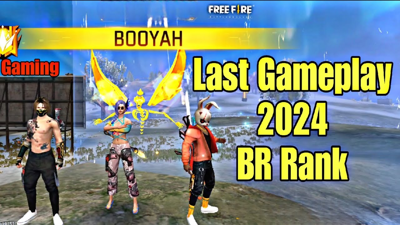 Last Booyah Of 2024 with my squad ️ | BR RANK MATCH | GARENA FREE FIRE ...