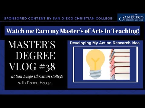 Master’s Degree Vlog #38 How to Conduct Your Initial Action Research Plan