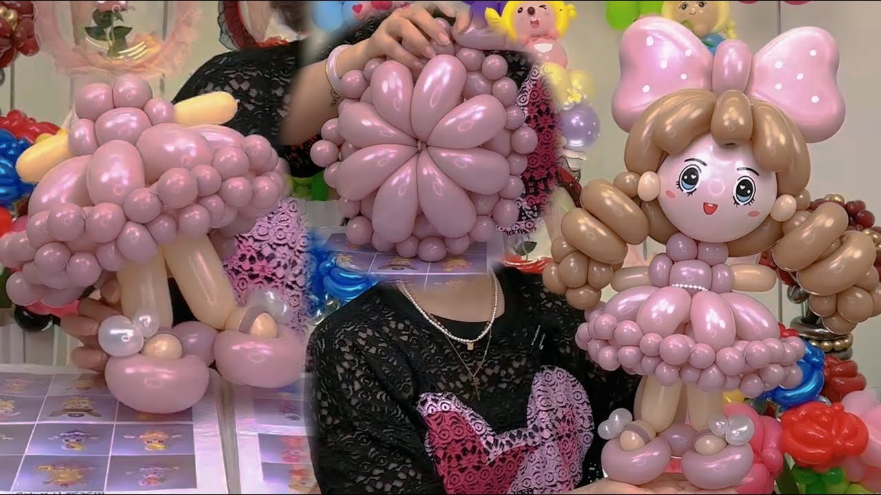Creating a Cute Doll with Balloons | howto | DIY Balloon | Balloon Distortion | For Your Party