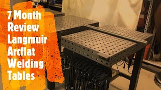 7 month review - Langmuir Systems ArcFlat 24"x36"x3/8 thick Cast Iron Welding Tables and clamp racks