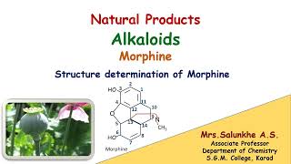 Natural Products: Structure Determination of Morphine #naturalproducts #alkaloids #pharmacy