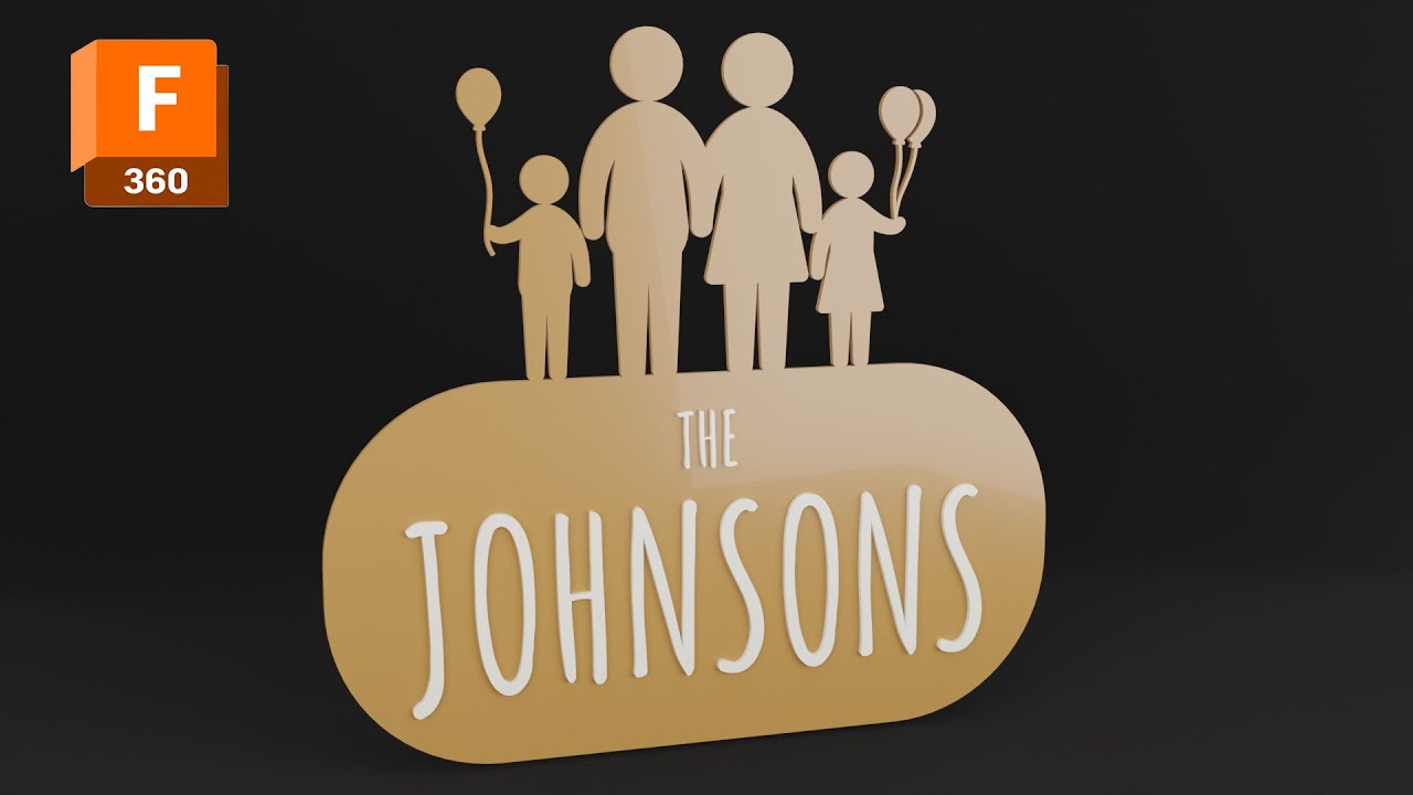 How to Make a Door Sign in Fusion 360 – Using the Text Tool & SVG Icons