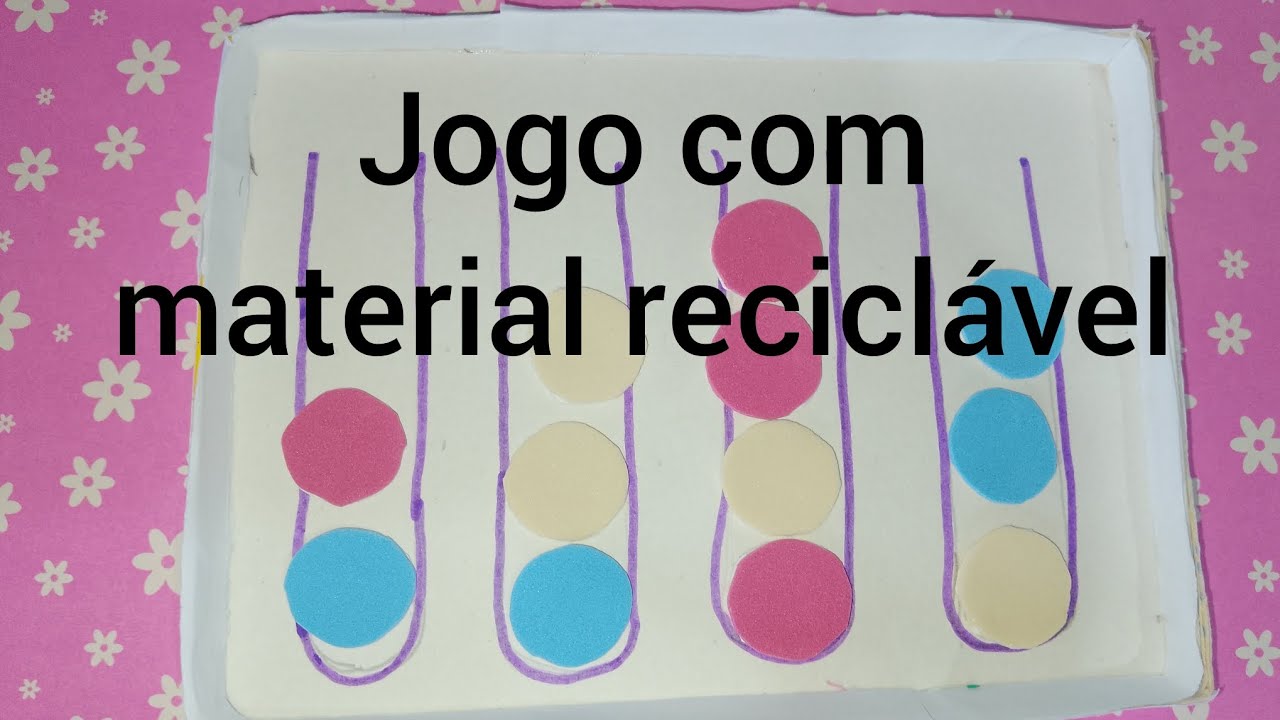 como fazer jogo com material reciclável/ jogo de selecionar bola ...