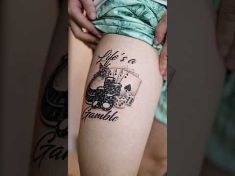 Casino tattoo black & grey style BY JACK ARTIST