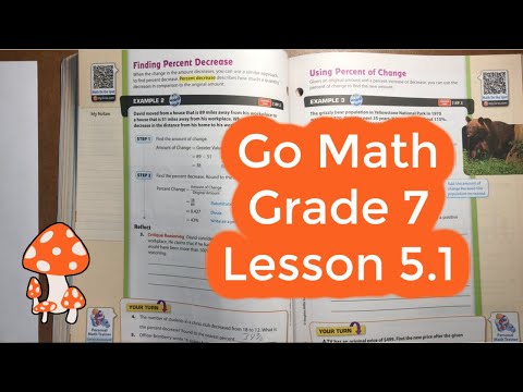 Go Math Grade 7 Lesson 5.1, page 141-142 Percent Increase and Decrease