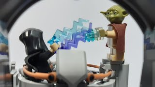 Yoda Vs Palpatine - Diorama - Lego Star Wars Moc
