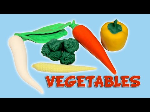 Learn How to Make Play Doh Vegetables for Kids + More Clay Videos