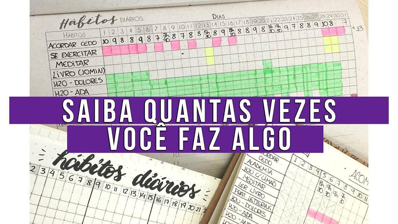 Como fazer sua TABELA DE HÁBITOS DIÁRIOS | Laryssa Moura