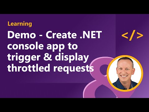 Demo - Create .NET console app to trigger and display throttled requests to Microsoft Graph