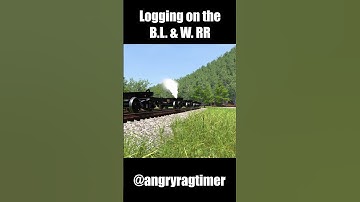 Logging trains in #railroader  #railroad #railroadgames #train #trains #railway #shorts