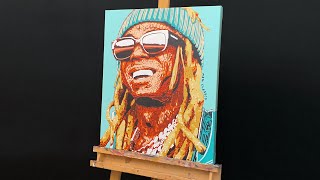 Painting Lil Wayne In Pop Art