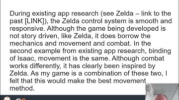 OCR GCE Coursework - Analysis - Feature section