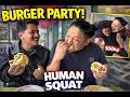 Burger Party with @Rungmangvlog @Krantighising & @Ayanbasnett | 100kg ko manxe lai boke😂