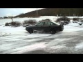 Audi 90 20V Quattro snow drifting