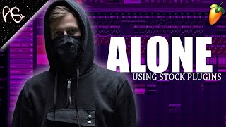 Alan Walker -[Alone] Remake using FL Studio 20 stock plugins.||Free FLP||#aloneremake#walkerstyle screenshot 1