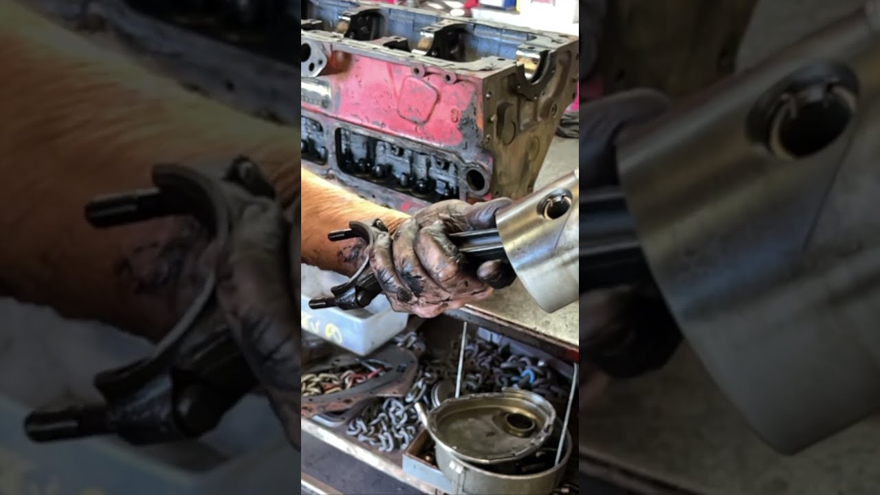 FUNNY 4 Ring Piston From A 1954 Chrysler 230 Flathead