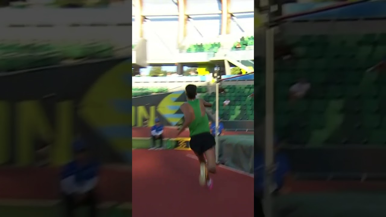 Younes Ayachi soars to 2.21m for u20 high jump gold #WorldAthleticsU20