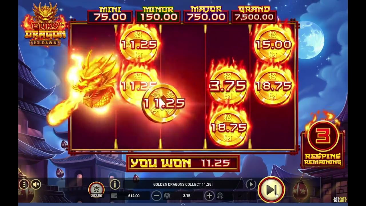Fury Dragon (Hold and Win) Game Play Just Rs 3.75 bet (Huge Win) 