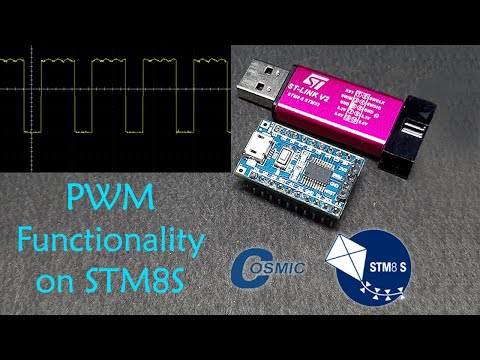 Pulse width Modulation with STM8 using Cosmic C and STVD | STM8S PWM Generator